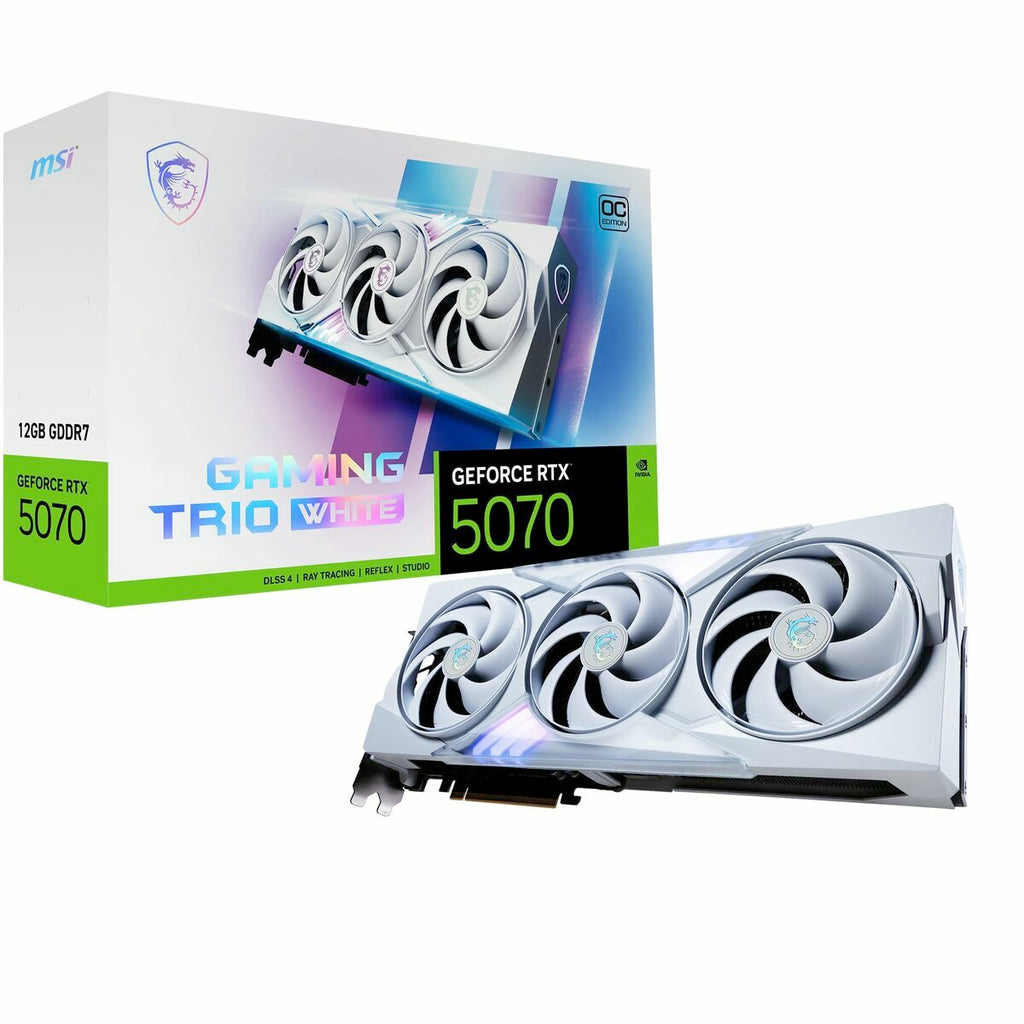 Graphics card MSI GEFORCE RTX 5070 12G GAMING TRIO OC WHITE nvidia geforce rtx 5070 12 GB GDDR6X