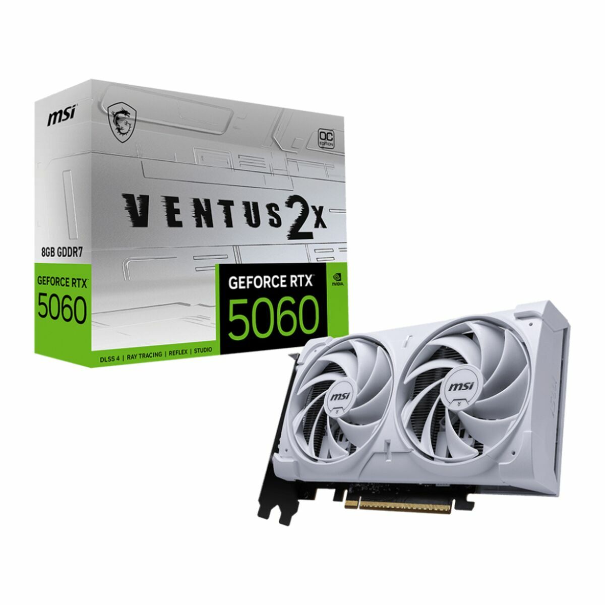 Graphics card MSI RTX 5060 8G VENTUS 2X OC GEFORCE RTX 5060 8 GB GDDR7