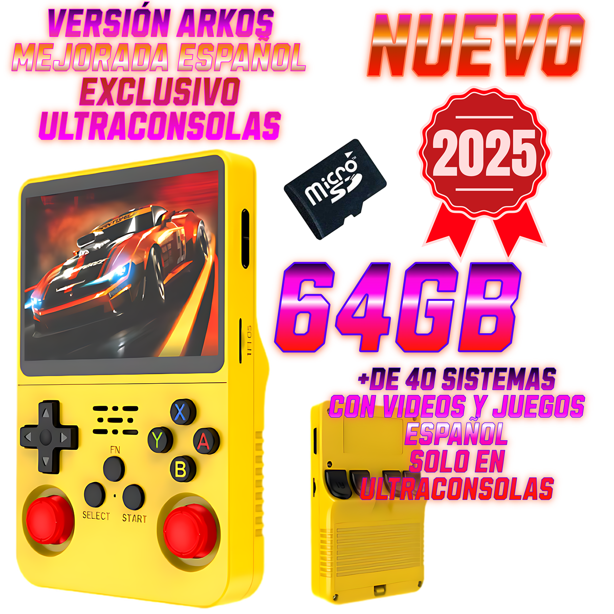 Consola R36s  64gb Amarillo